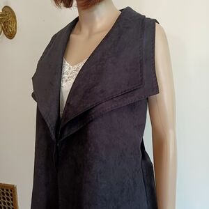YA Los Angeles Faux Suede Vest